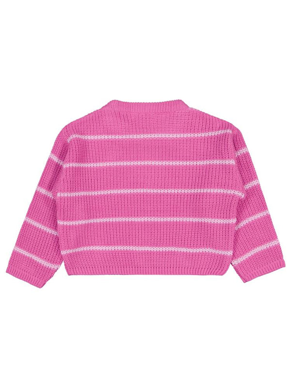 Civil Girls Çizgili 2-5 Yaş Kazak - Pembe