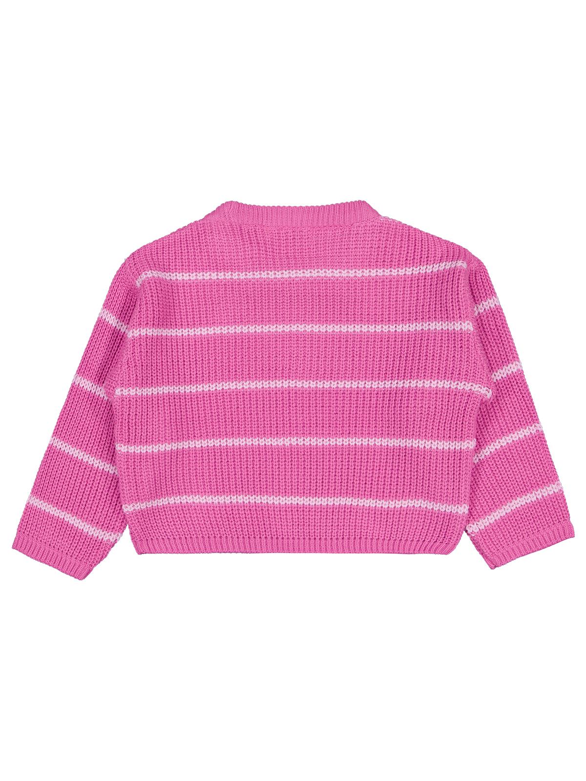 Civil Girls Çizgili 2-5 Yaş Kazak - Pembe