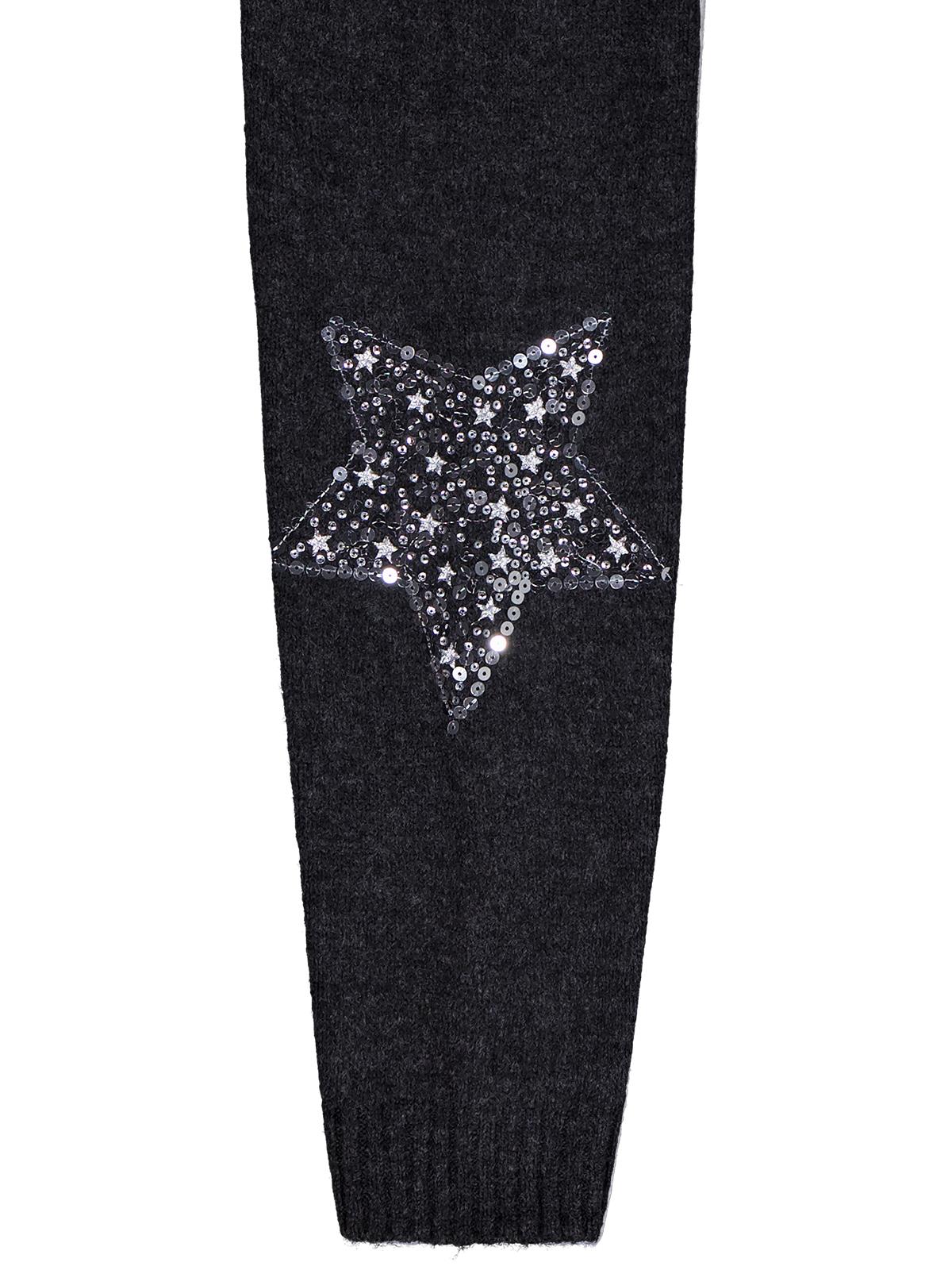 Civil Girls Yıldızlı Taş Baskılı 10-13 Yaş Hırka - Siyah