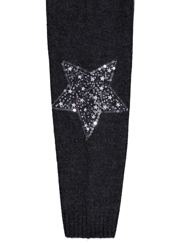 Civil Girls Yıldızlı Taş Baskılı 10-13 Yaş Hırka - Siyah