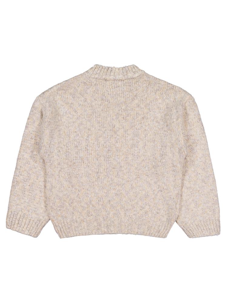 Civil Girls Örgü Desenli 10-13 Yaş Kazak - Gri