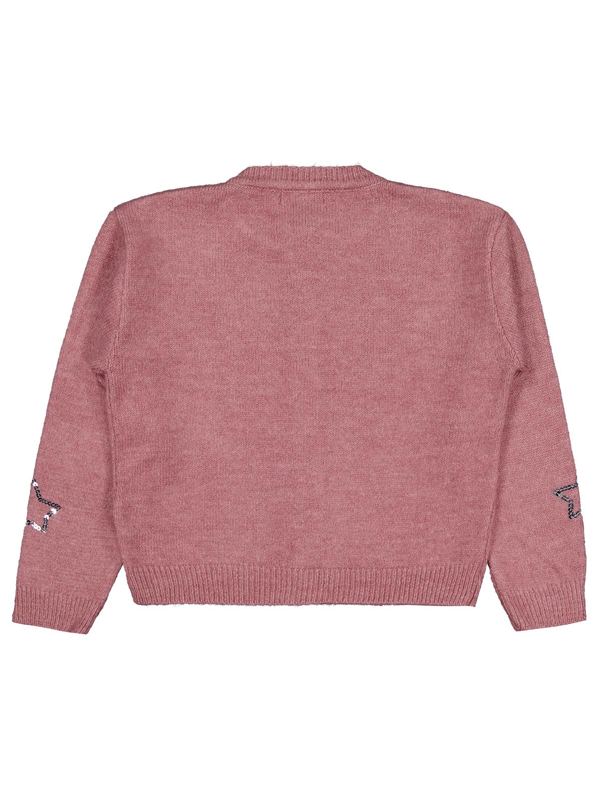 Civil Girls Pullu Yıldız Nakışlı 6-9 Yaş Hırka - Pembe