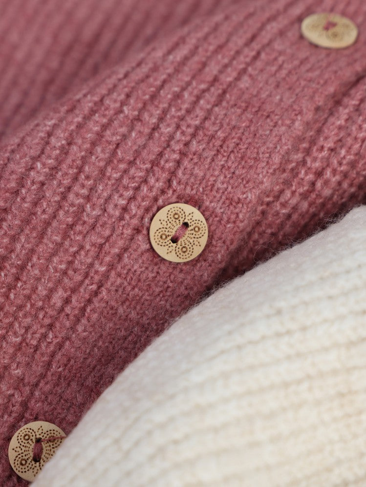 Civil Girls Yakalı 6-9 Yaş Hırka - Pembe