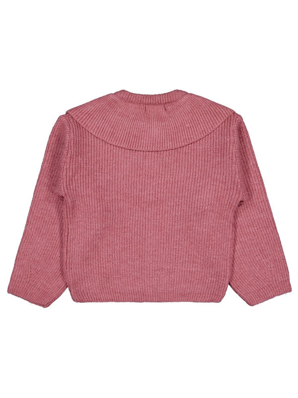 Civil Girls Yakalı 6-9 Yaş Hırka - Pembe