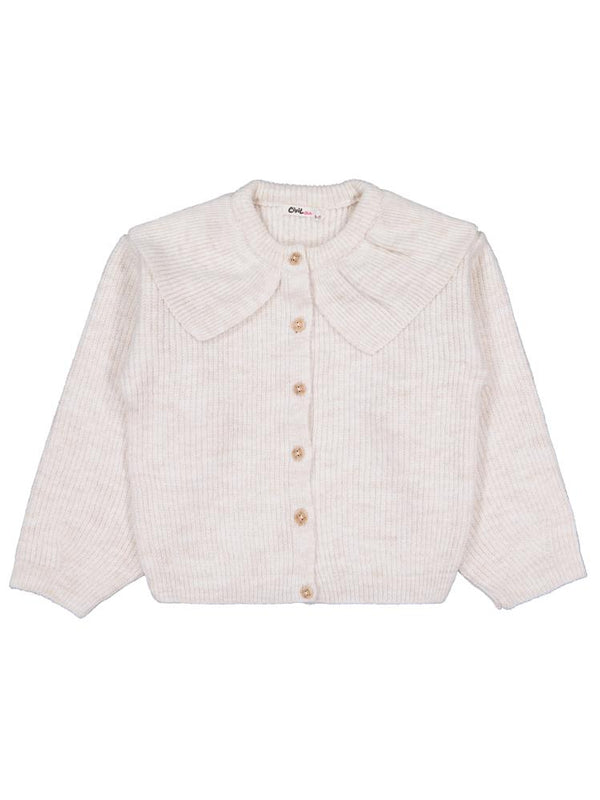 Civil Girls Yakalı 6-9 Yaş Hırka - Bej