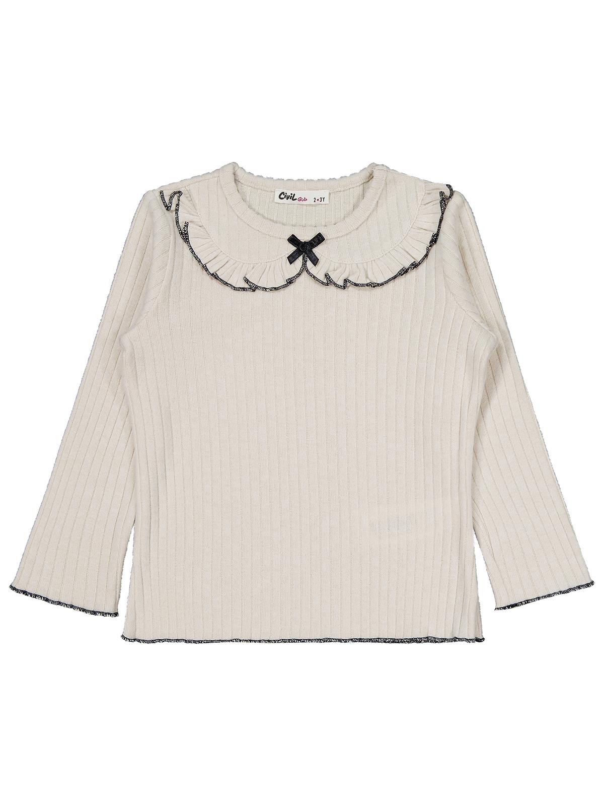 Civil Girls Fırfır Yakalı 2-5 Yaş Takım - Bej