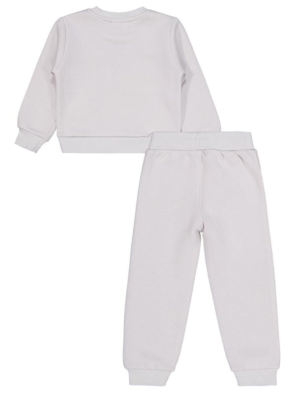 Civil Girls Çiçek Nakışlı 2-5 Yaş Eşofman Takımı - Gri