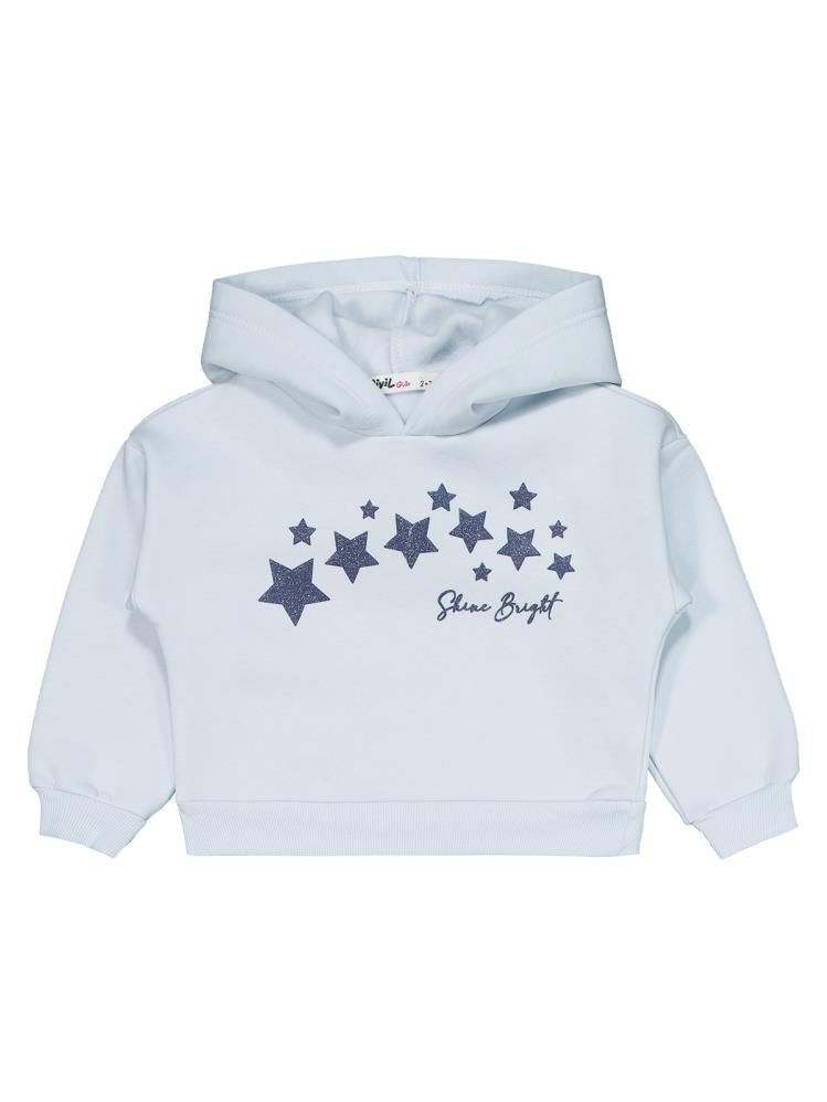 Civil Girls Yıldızlar Baskılı 2-5 Yaş Eşofman Takımı - Mavi