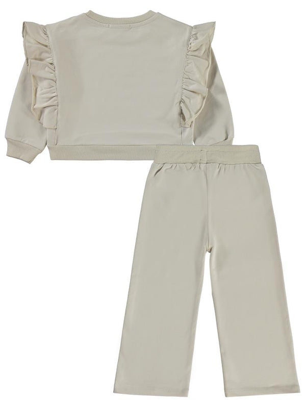 Civil Girls Belive Yourself 2-5 Yaş Eşofman Takımı - Bej