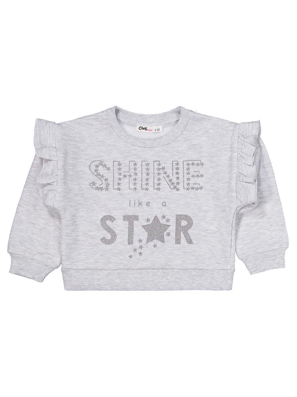Civil Girls Shıne Star Baskılı 2-5 Yaş Eşofman Takımı - Gri