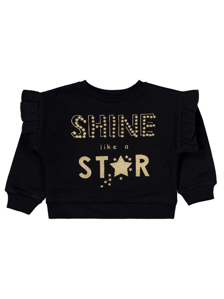 Civil Girls Shıne Star Baskılı 2-5 Yaş Eşofman Takımı - Siyah