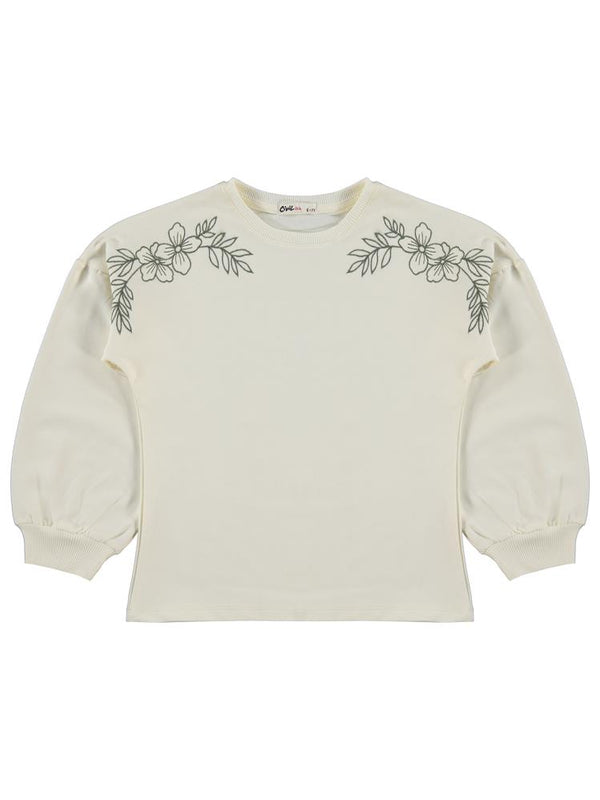 Civil Girls Bolon Kol  6-9 Yaş Takım - Ekru