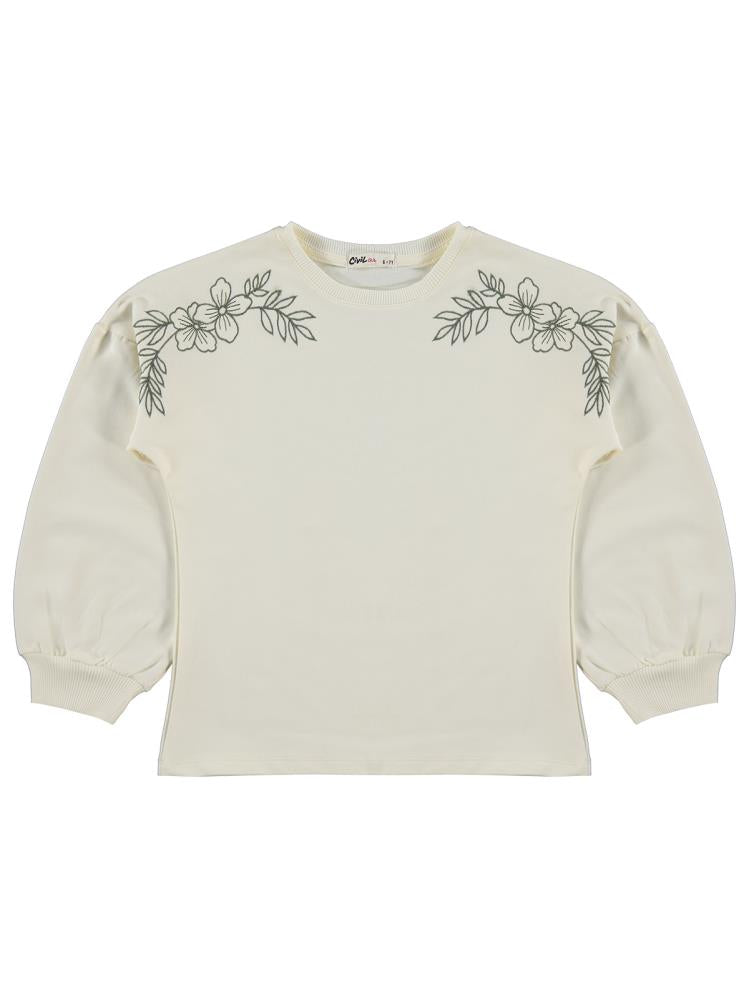 Civil Girls Bolon Kol  6-9 Yaş Takım - Ekru