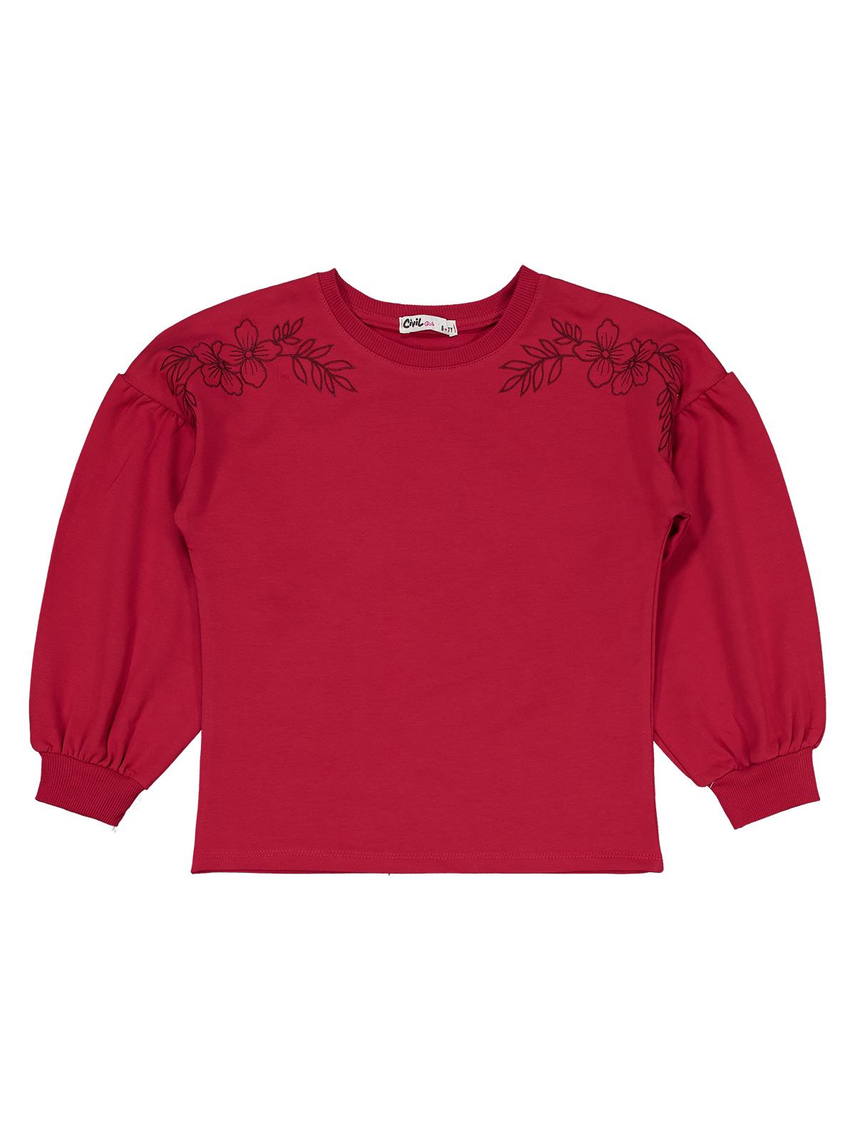 Civil Girls Bolon Kol  6-9 Yaş Takım - Kırmızı