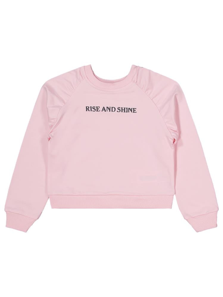 Civil Girls Rıse And Shıne Baskılı 2-5 Yaş Eşofman Takımı - Pudra