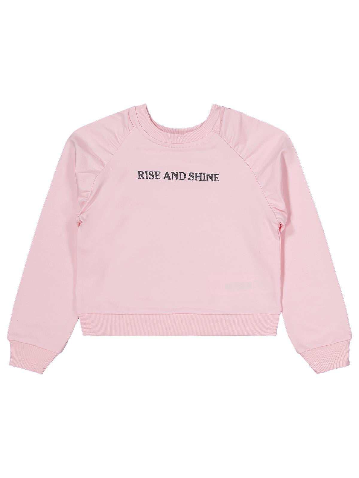 Civil Girls Rıse And Shıne Baskılı 2-5 Yaş Eşofman Takımı - Pudra