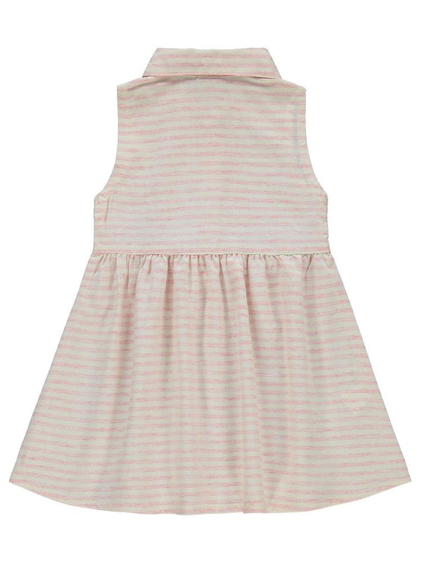Civil Girls Çizgili 2-5 Yaş Elbise - Kırmızı