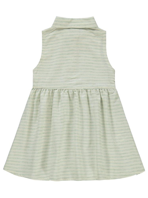 Civil Girls Çizgili 2-5 Yaş Elbise - Yeşil