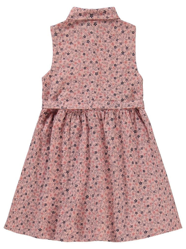 Civil Girls Karışık Desenli 6-9 Yaş Elbise - Pembe