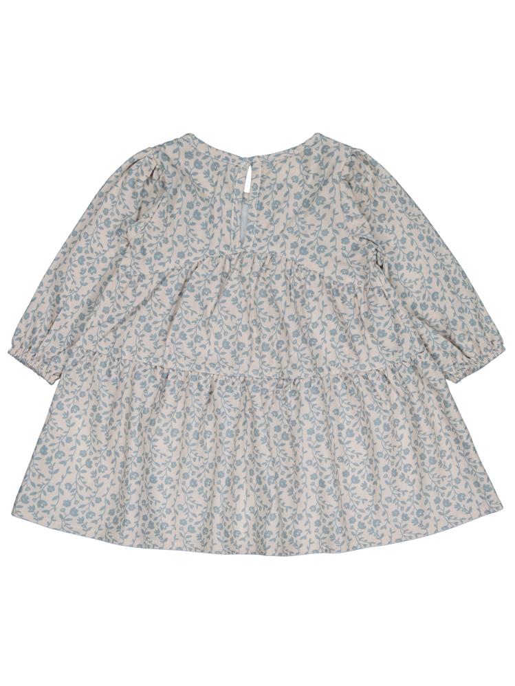 Civil Baby Çiçek Baskılı 6-18 Ay Elbise - Mavi