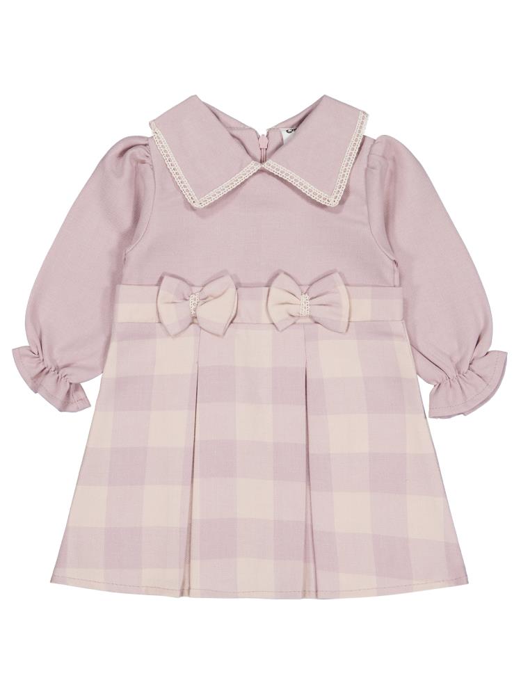 Civil Baby Kurdeleli 6-18 Ay Elbise - Lila