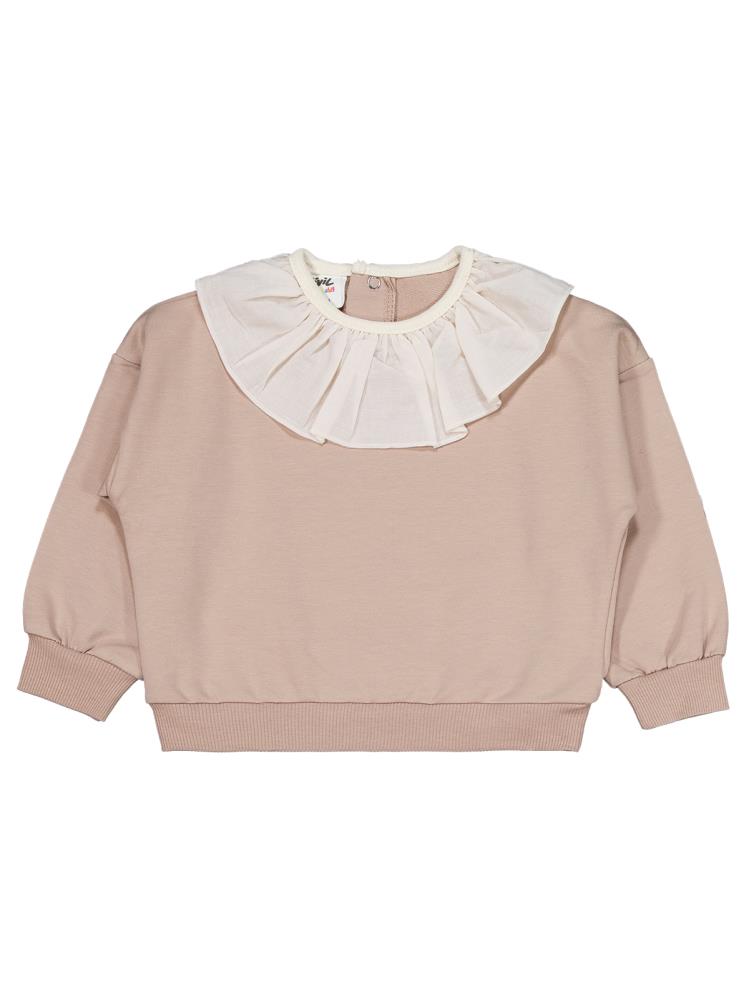 Civil Baby Dokuma Yaka 6-18 Ay Takım - Bej