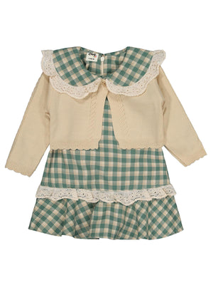 Civil Baby Pitikare Desenli 6-18 Ay Elbise - Yeşil