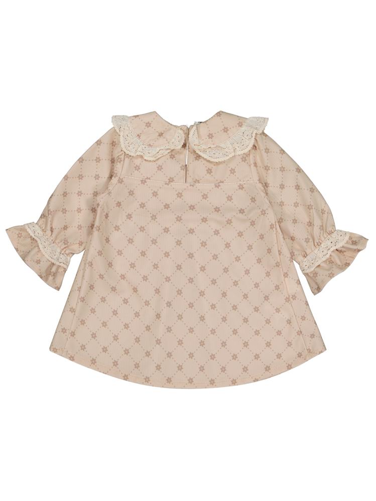 Civil Baby Bebe Yaka 6-18 Ay Elbise - Bej