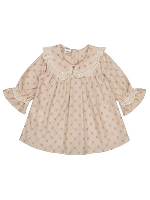 Civil Baby Bebe Yaka 6-18 Ay Elbise - Bej