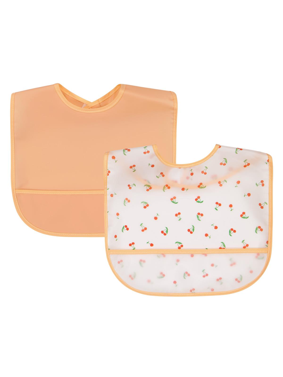 Civil Baby Kiraz Baskılı 2 Li Mama Önlüğü - Ekru