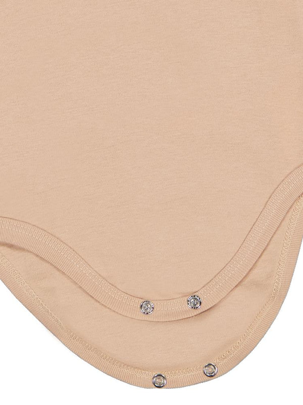 Civil Baby Düz Renkli Uzun Kol 12-36 Ay Çıtçıtlı Badi - Kahverengi