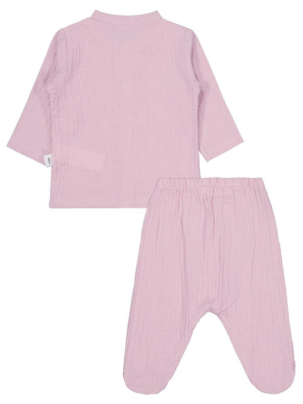 Civil Baby Ayıcık Baskılı 1-9 Ay Pijama Takımı - Pembe
