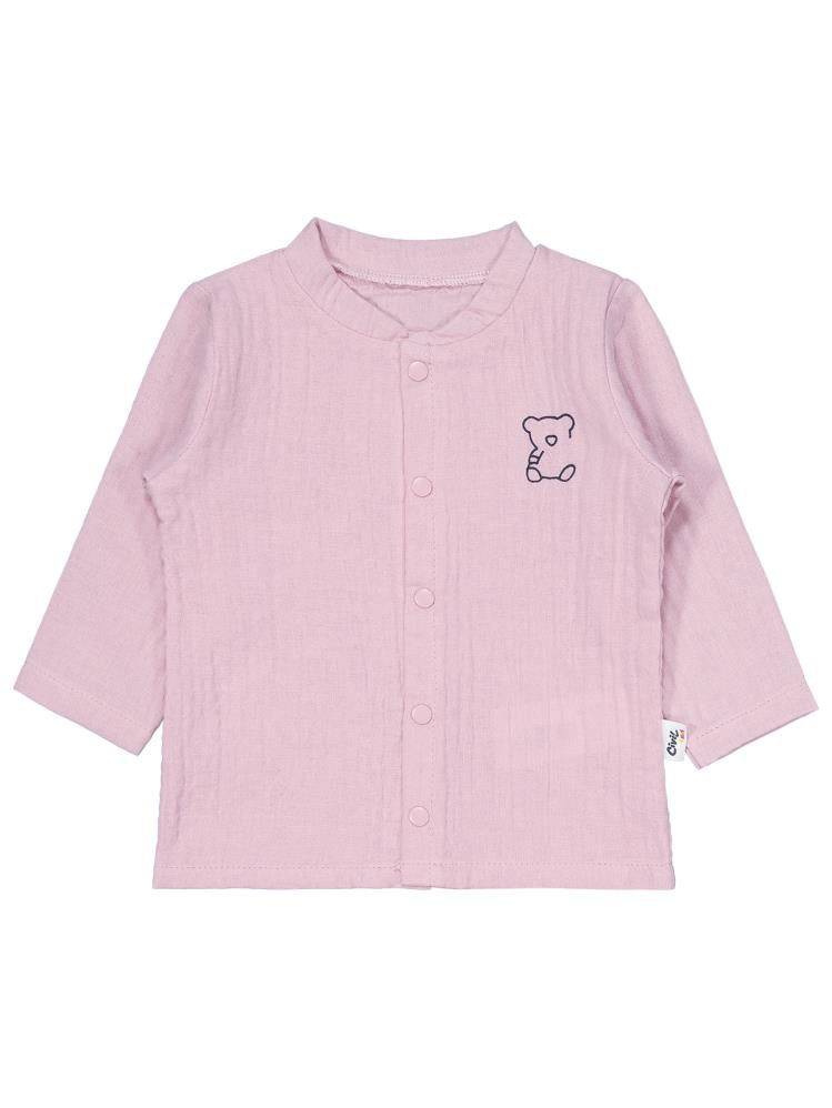 Civil Baby Ayıcık Baskılı 1-9 Ay Pijama Takımı - Pembe