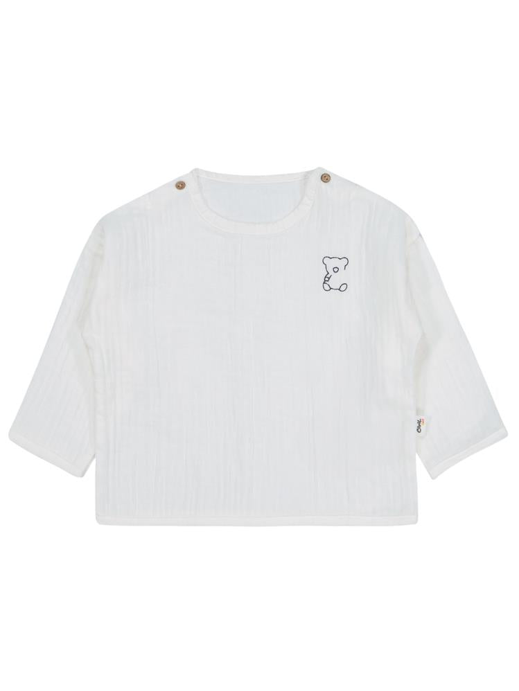 Civil Baby Ayıcık Baskılı 6-18 Ay Takımı - Ekru