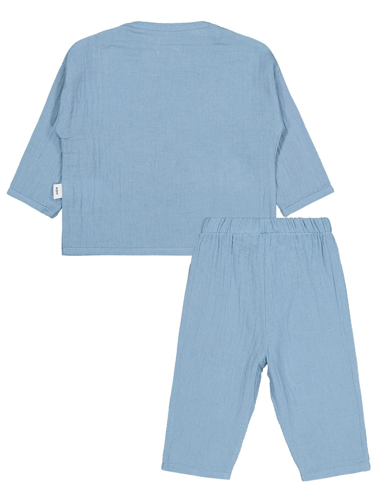 Civil Baby Ayıcık Baskılı 6-18 Ay Takımı - Mavi