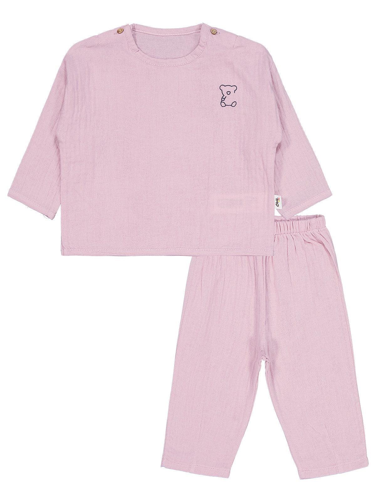Civil Baby Ayıcık Baskılı 6-18 Ay Takımı - Pembe