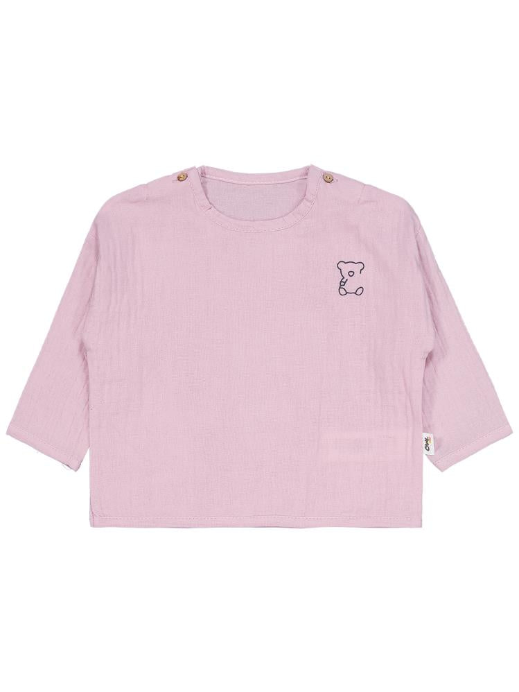 Civil Baby Ayıcık Baskılı 6-18 Ay Takımı - Pembe