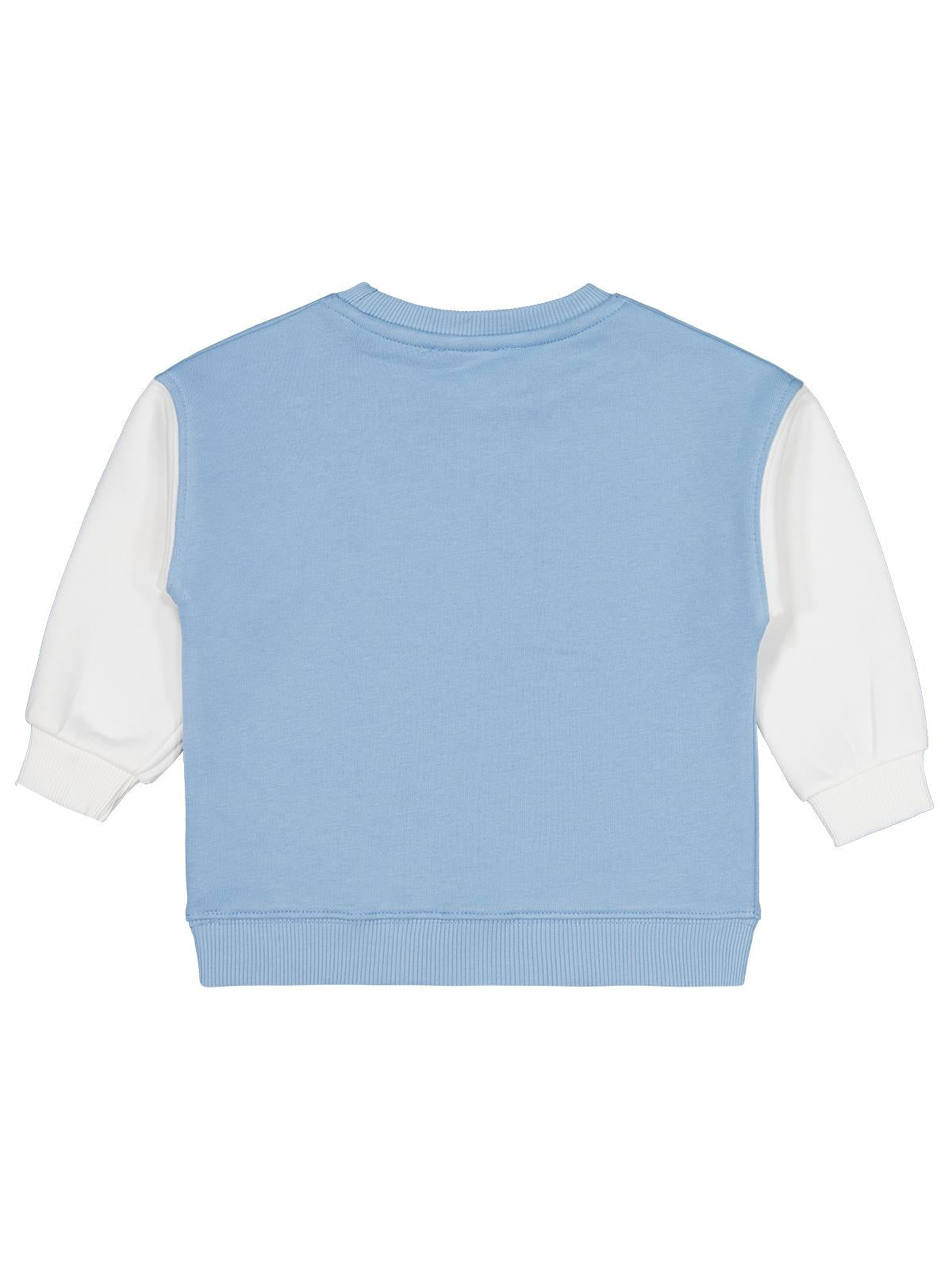 Civil Kız Çocuk Paris Baskılı Sweatshirt | 3 İp Uzun Kol | Okul Kreş ve Günlük Kullanım - Mavi
