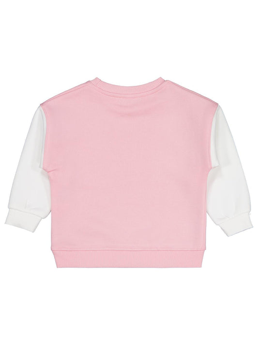 Civil Kız Çocuk Paris Baskılı Sweatshirt | 3 İp Uzun Kol | Okul Kreş ve Günlük Kullanım - Pembe
