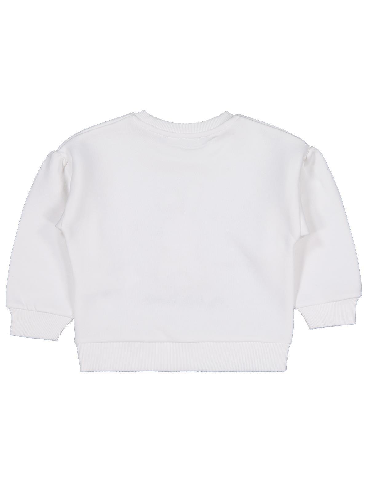 Civil Girls Tavşan Nakışlı 2-5 Yaş Sweatshirt - Ekru