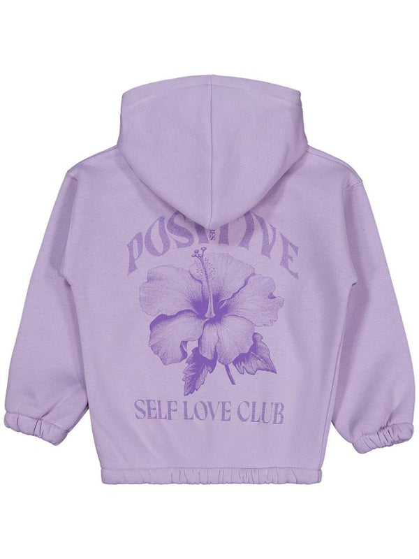 Civil Girls Çiçek Baskılı 6-9 Yaş Sweatshirt - Lila