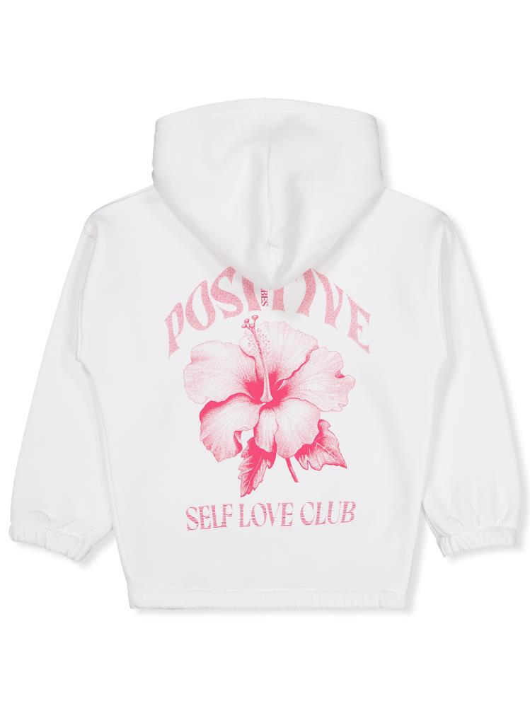 Civil Girls Çiçek Baskılı 6-9 Yaş Sweatshirt - Ekru