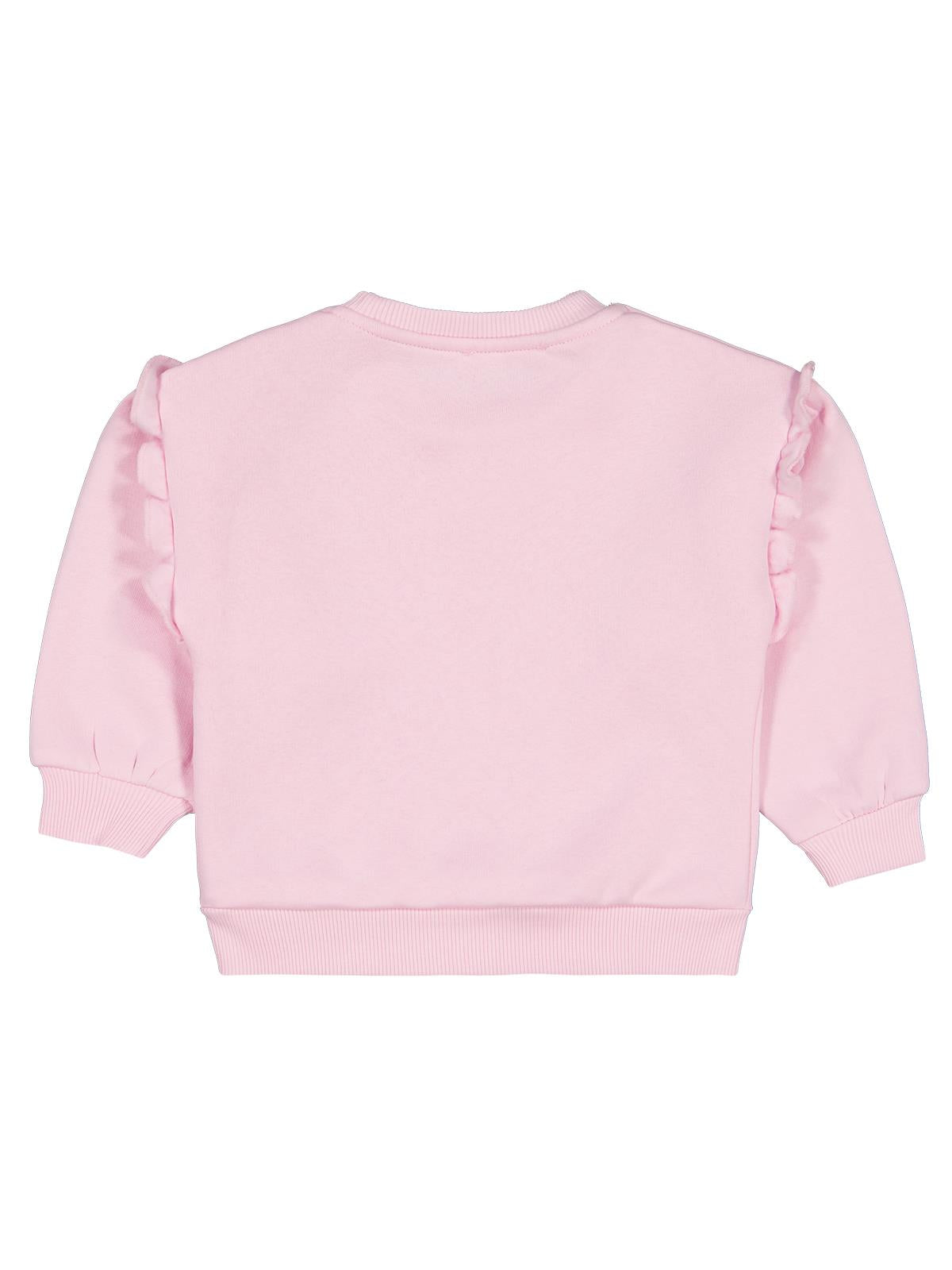 Civil Girls Sparkling Baskılı 2-5 Yaş Sweatshirt - Pudra