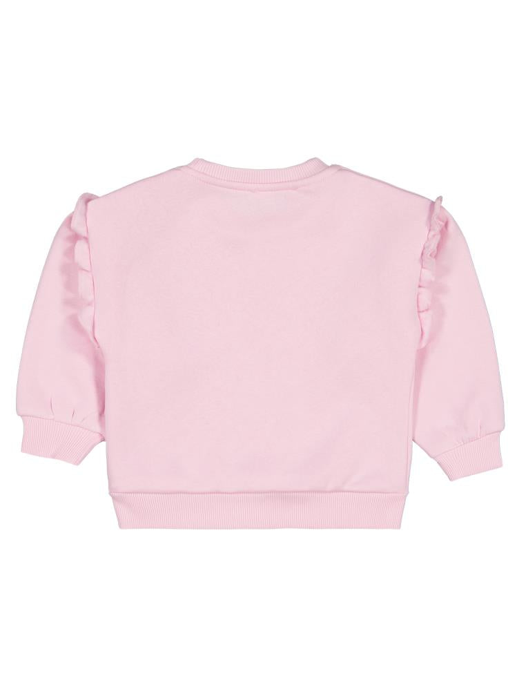 Civil Girls SPARKLING Baskılı 2-5 Yaş Sweatshirt - Pudra