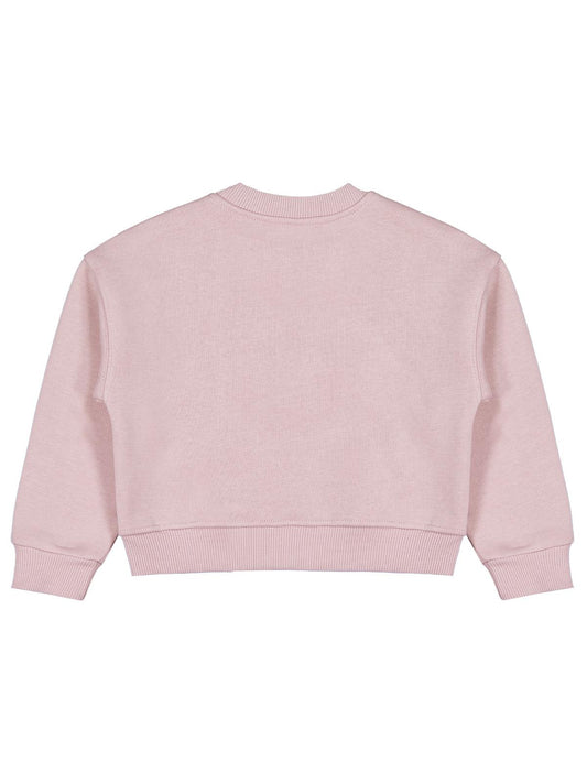 Civil Kız Çocuk Kelebek Aksesuarlı Sweatshirt | 3 İp Uzun Kol | Okul Kreş ve Günlük Kullanım - Pembe