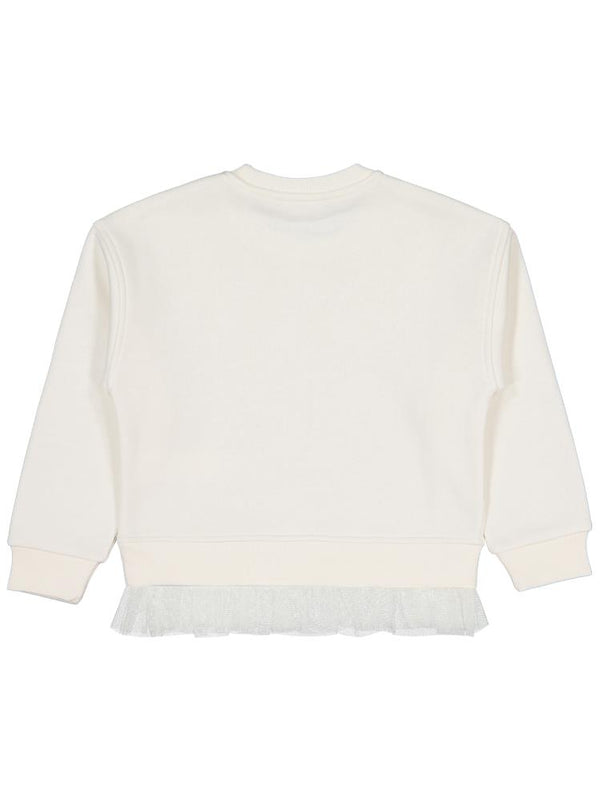 Civil Girls Yıldız Baskılı 10-13 Yaş Sweatshirt - Ekru