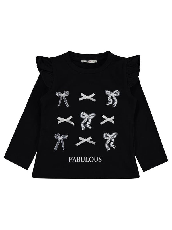 Civil Girls FABULOUS BASKILI 2-5 Yaş Sweatshirt - Siyah