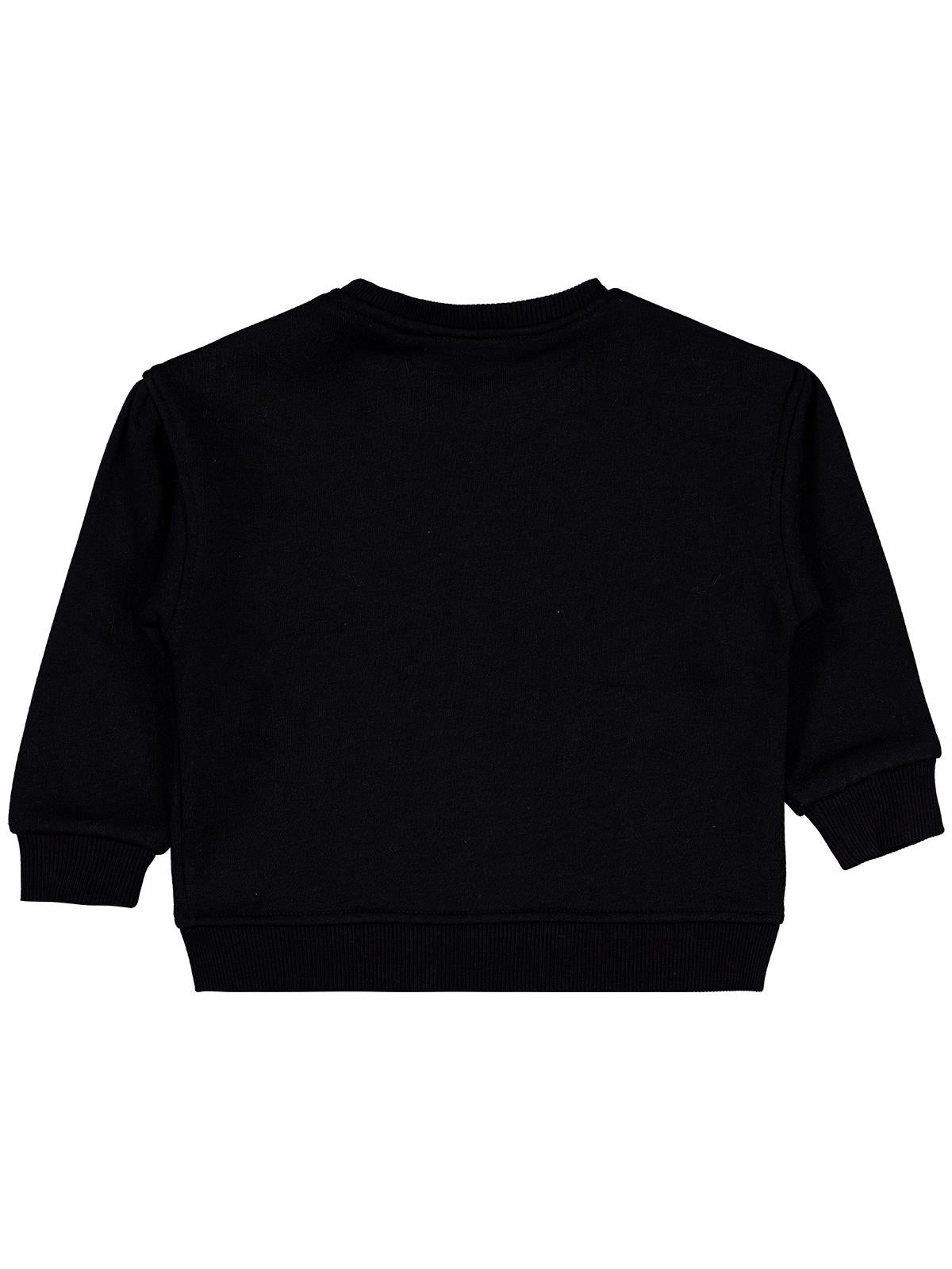 Civil Girls Fiyonklu 2-5 Yaş Sweatshirt - Siyah