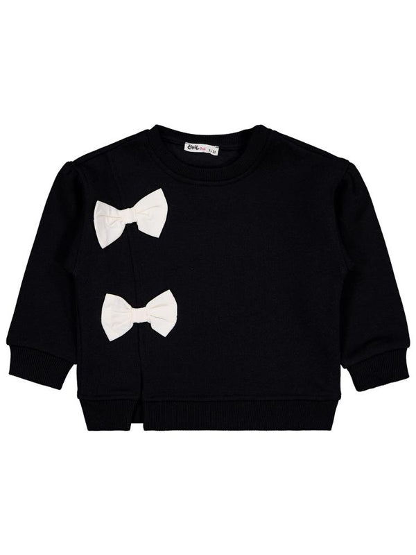 Civil Girls Fiyaonklu 2-5 Yaş Sweatshirt - Siyah