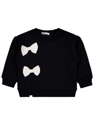 Civil Girls Fiyaonklu 2-5 Yaş Sweatshirt - Siyah